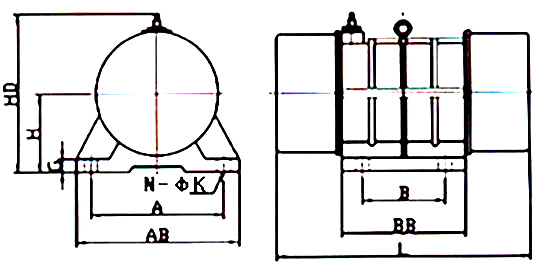 振動電機(jī)外形結(jié)構(gòu)