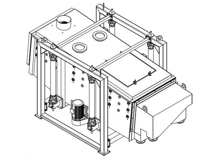 搖擺篩沙機(jī)結(jié)構(gòu)