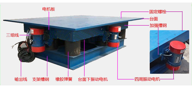 振動(dòng)平臺(tái)結(jié)構(gòu)組成